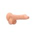 RealRock Dong 8 - Aidon tuntuinen dildo kiveksillä (20 cm) - luonnollinen