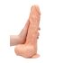 RealRock Dong 10 - luonnollinen, kiveksillä varustettu dildo (25 cm) - luonnollinen