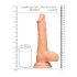 RealRock Dong 10 - luonnollinen, kiveksillä varustettu dildo (25 cm) - luonnollinen