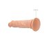 RealRock Dong 10 - aidon tuntuinen dildo (25 cm) - luonnollinen väri
