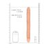 RealRock Double Dong 14 - kaksoisdildo (36 cm) - luonnollinen