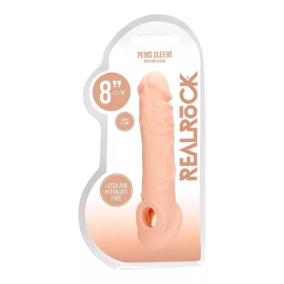 RealRock - penisholkki 21cm - läpinäkyvä