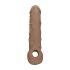 RealRock Penis Sleeve 8 - 21cm - tumma luonnollinen
