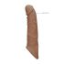 RealRock Penis Sleeve 8 - 21cm - tumma luonnollinen
