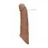 RealRock - penispidennys 21 cm - tumma luonnollinen