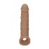 RealRock Penis Sleeve 8 - 21cm - tumma luonnollinen