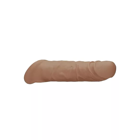 RealRock - penispidennys 21 cm - tumma luonnollinen