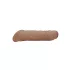 RealRock - penispidennys 21 cm - tumma luonnollinen