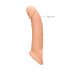 RealRock Penis Sleeve 9 - penisholkki (21,5 cm) - luonnollinen