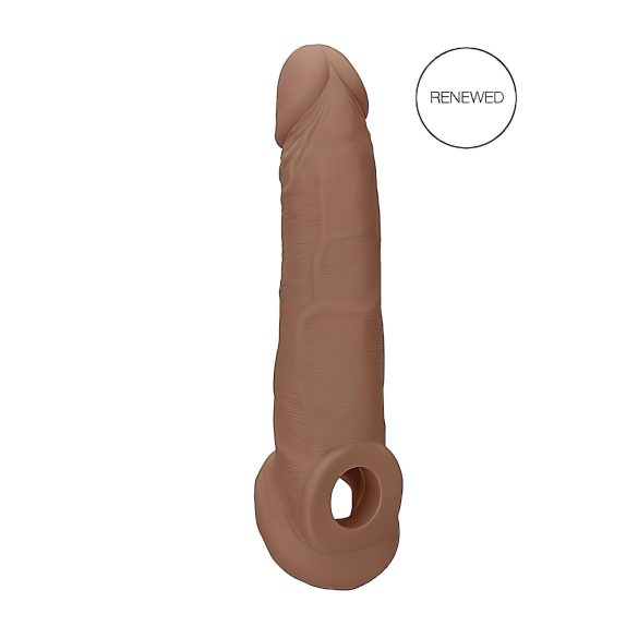 RealRock-penisholkki 9 - (21,5 cm) - tumma luonnollinen