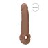 RealRock-penisholkki 9 - (21,5 cm) - tumma luonnollinen