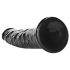 RealRock Slim realistinen dildo - 15,5 cm (musta)