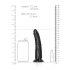 RealRock Slim realistinen dildo - 15,5 cm (musta)