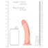 RealRock - imukuplilla varustettu realistinen dildo - 15,5cm (nude)