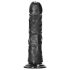 RealRock - realistinen imukuppidildo - 15,5 cm (musta)