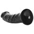 RealRock - realistinen imukuppidildo - 15,5 cm (musta)