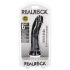 RealRock - realistinen imukuppidildo - 15,5 cm (musta)