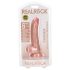RealRock - realistinen kiinnittyvä dildo - 15,5 cm (luonnollinen)