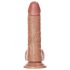 RealRock - imukuppi, kiveksinen dildo - 15,5 cm (tumma luonnollinen)