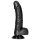 RealRock - realistinen dildo imukupilla - 15,5 cm - musta