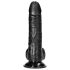 RealRock - realistinen dildo imukupilla - 15,5 cm - musta