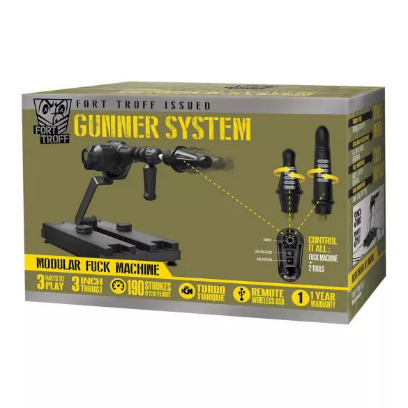 Doc Johnson Gunner System - seksikone - musta