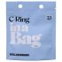 Doc Johnson C-Ring - silikoninen penisrengas (musta)