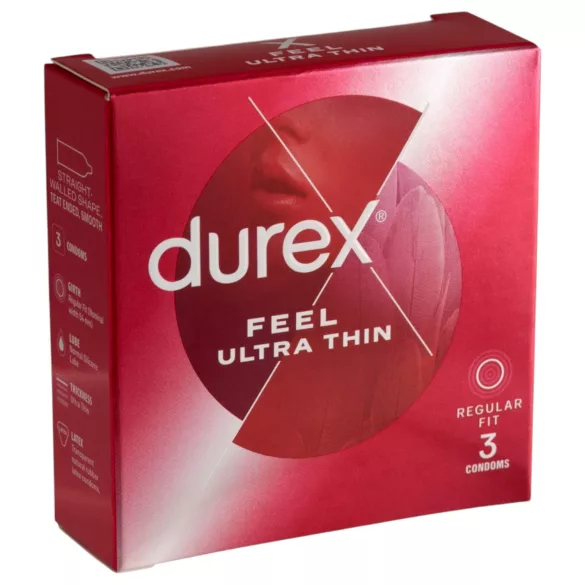 Durex - ohut kondomi - erittäin luonnollinen tuntuma - 3 kpl