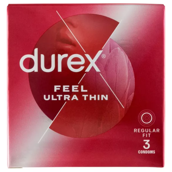 Durex - ohut kondomi - erittäin luonnollinen tuntuma - 3 kpl