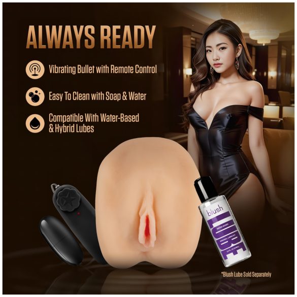 Enlust Camila - värisevä tekovagina tekoälykuvilla (luonnonvärinen)