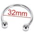 Ruostumaton metallinen siemenrengas - siemensyöksyn viivästykseen (32mm)