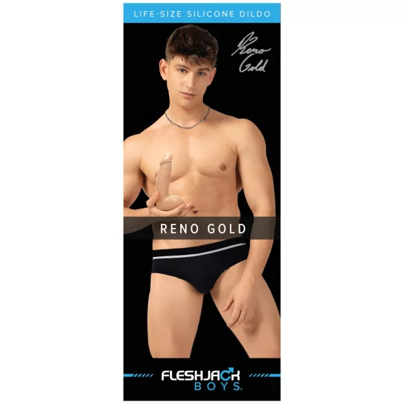 Fleshjack Reno Gold - realistinen dildo - vaalea