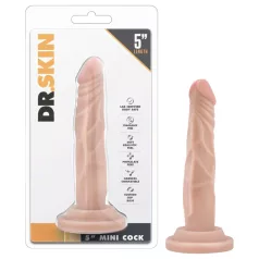Dr. Skin 5 - realistinen dildo imukupilla (nude, 14,5 cm)