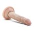 Dr. Skin 5 - imukupilla varustettu luonnollinen dildo (14,5 cm)