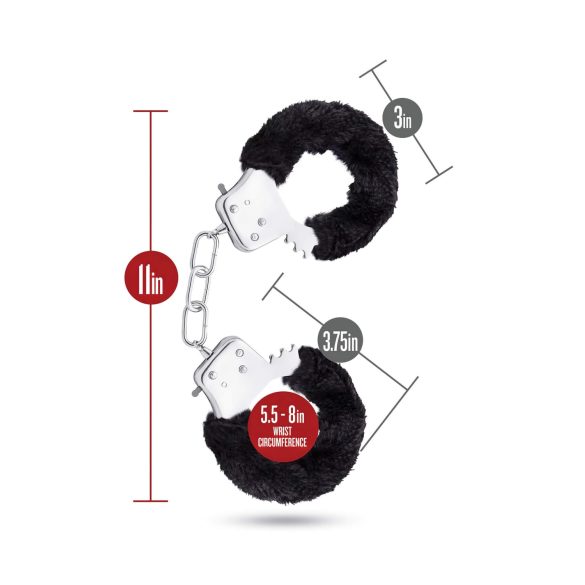 Temptasia - pehmeät käsiraudat - musta