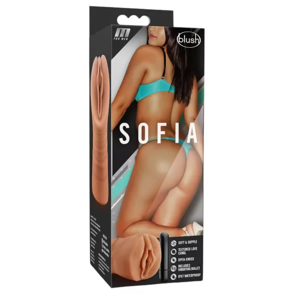 M For Men Sofia - värisevä tekovagina - luonnollinen