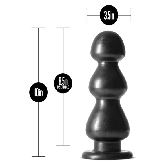 Blush Jet - dildot tapilla - nystyröitä - musta