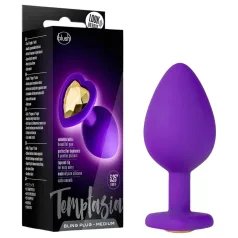   Temptasia M - anustappi sydän koriste kivillä - violetti - keskikoko