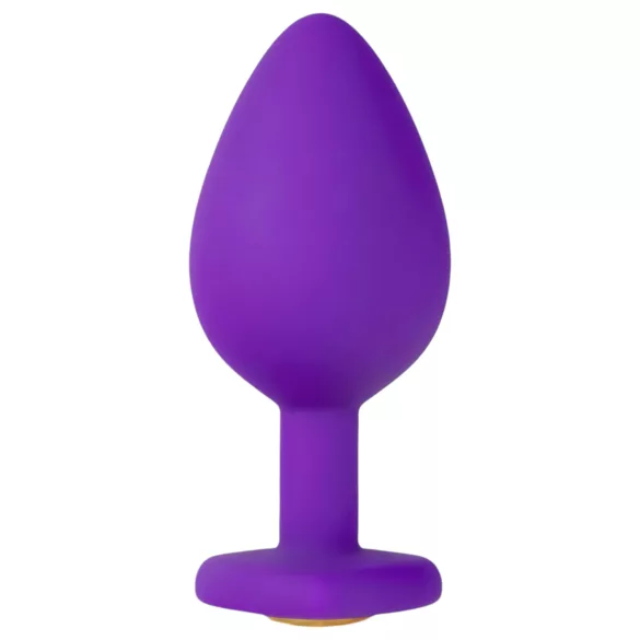 Temptasia M - anustappi sydän koriste kivillä - violetti - keskikoko