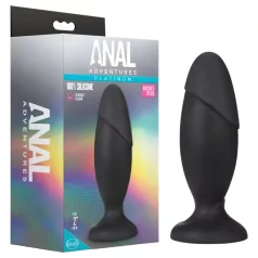 Anal Adventures Platinum Rocket - iso anustappi - musta