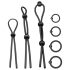 Addicted Toys - 7 osainen musta silikonirengas setti