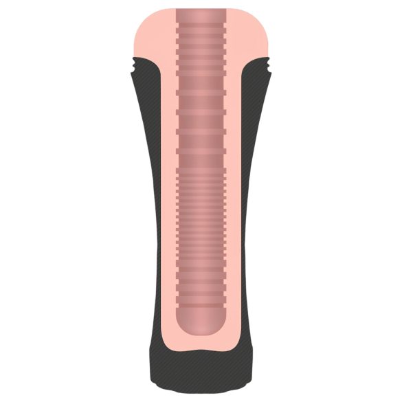 JamyJob - realistinen keinovagina koteloitu - musta/nude