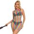 Subblime 952341 - Halterneck, sateenkaari verkkomekko - S-L