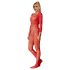 Subblime 952419 - strassikoristeltu catsuit - punainen - XS-M