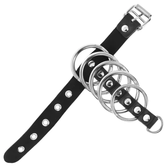 Kink - penisrengas metallirenkailla - musta