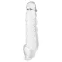 Addicted Toys - penis sleeve ja kivesten rengas - 23 cm - läpinäkyvä