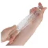 Addicted Toys - penis sleeve ja kivesten rengas - 23 cm - läpinäkyvä