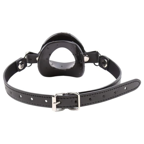 Latetobed - suunmuotoinen silikoninen suukapula - musta