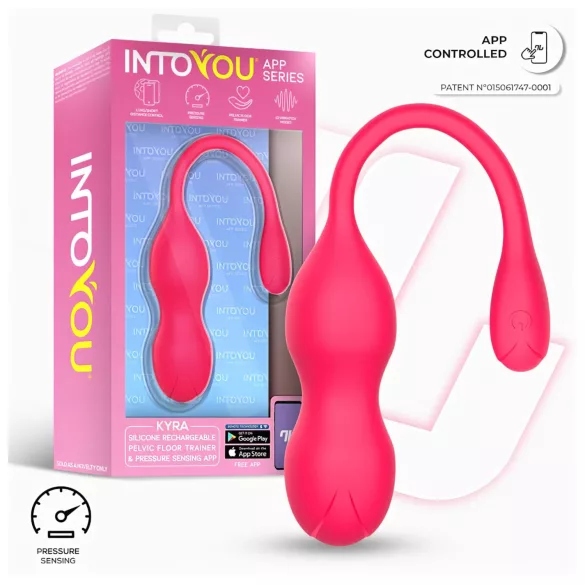INTOYOU - älykäs värisevä kegel-kuulamuna duo - pinkki