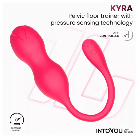 INTOYOU - älykäs värisevä kegel-kuulamuna duo - pinkki